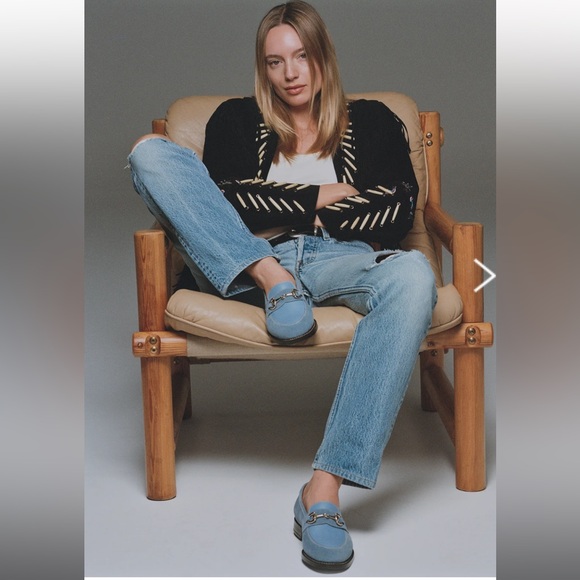 Sporty & Rich X MORJAS Loafers - Blue - Size 7.5 / 37.5 - Picture 2 of 9